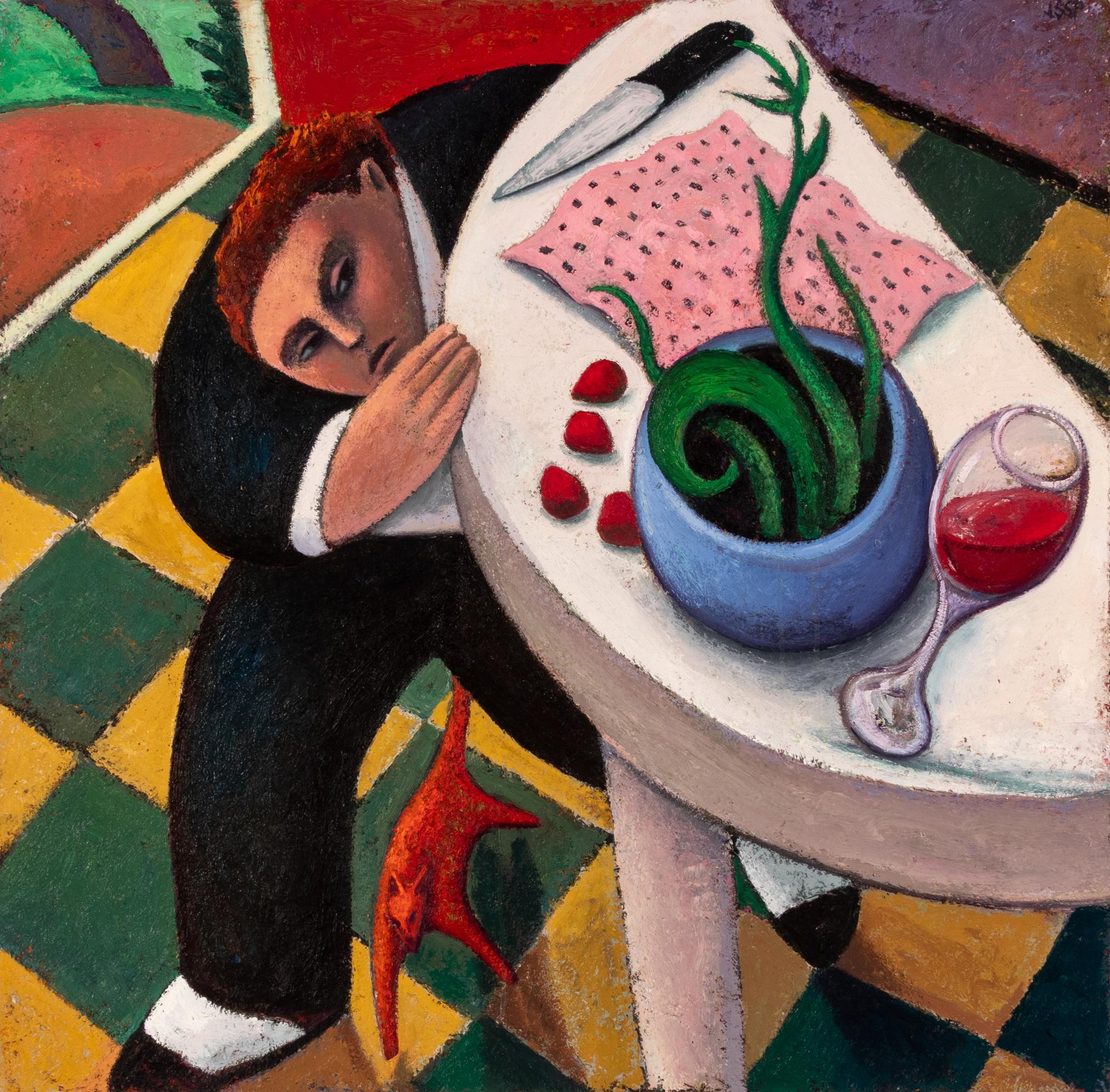 Robert Jessup (American, b. 1952) — Stealing Half the Table , 1985