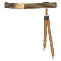 Indian Wars Era Officer's Sword Belt with Detachable Sword Hangers