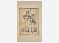 [Fishing] Lawrence, Sir Thomas, and Thomas Rowlandson, and Paul Sandby, et al.: Album of Original Angling-Themed Illustrations and Prints