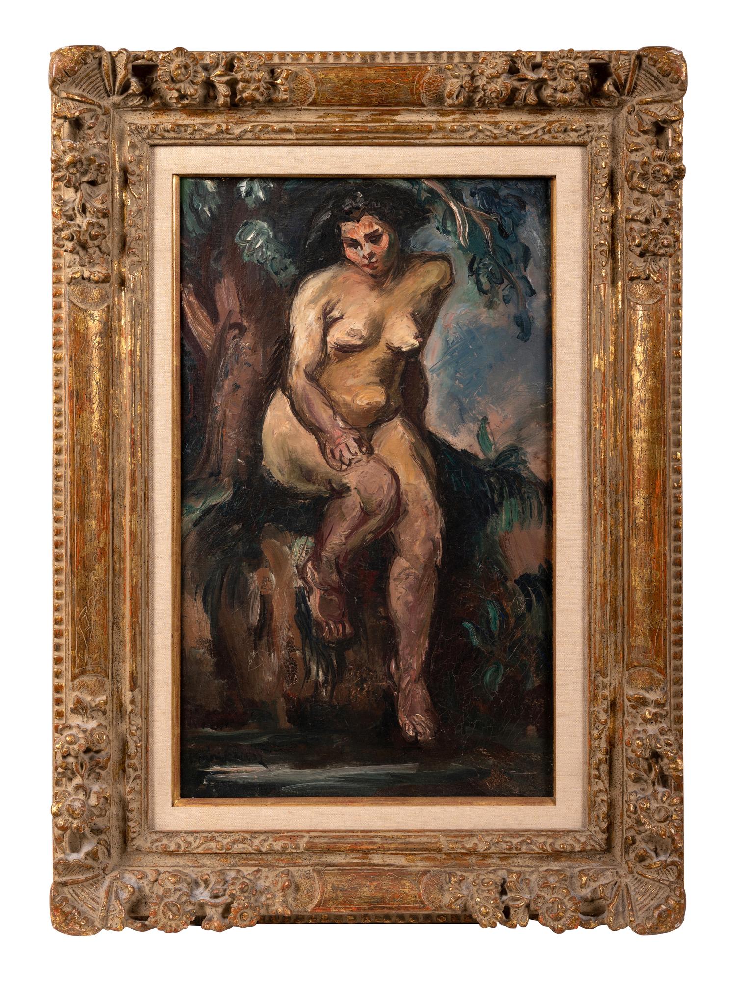 Seated Nude in a Forest