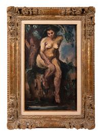 Seated Nude in a Forest