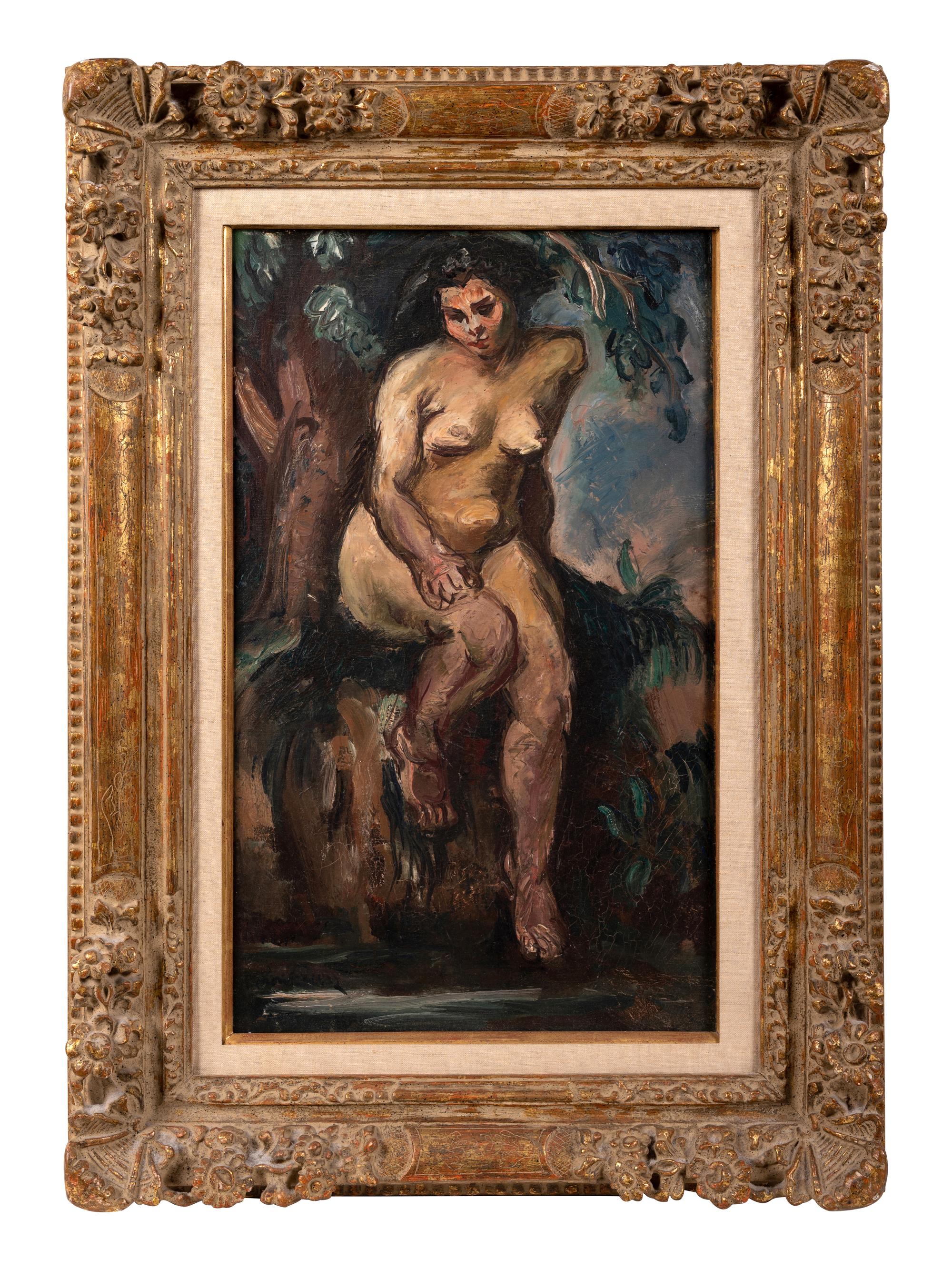 Seated Nude in a Forest