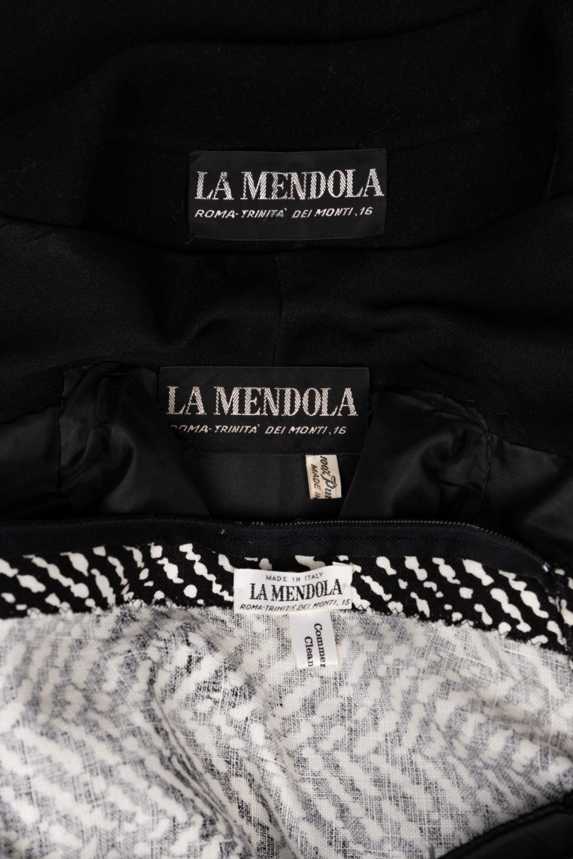 Three La Mendola Garments: Dress, Jacket, Coat, 1980s