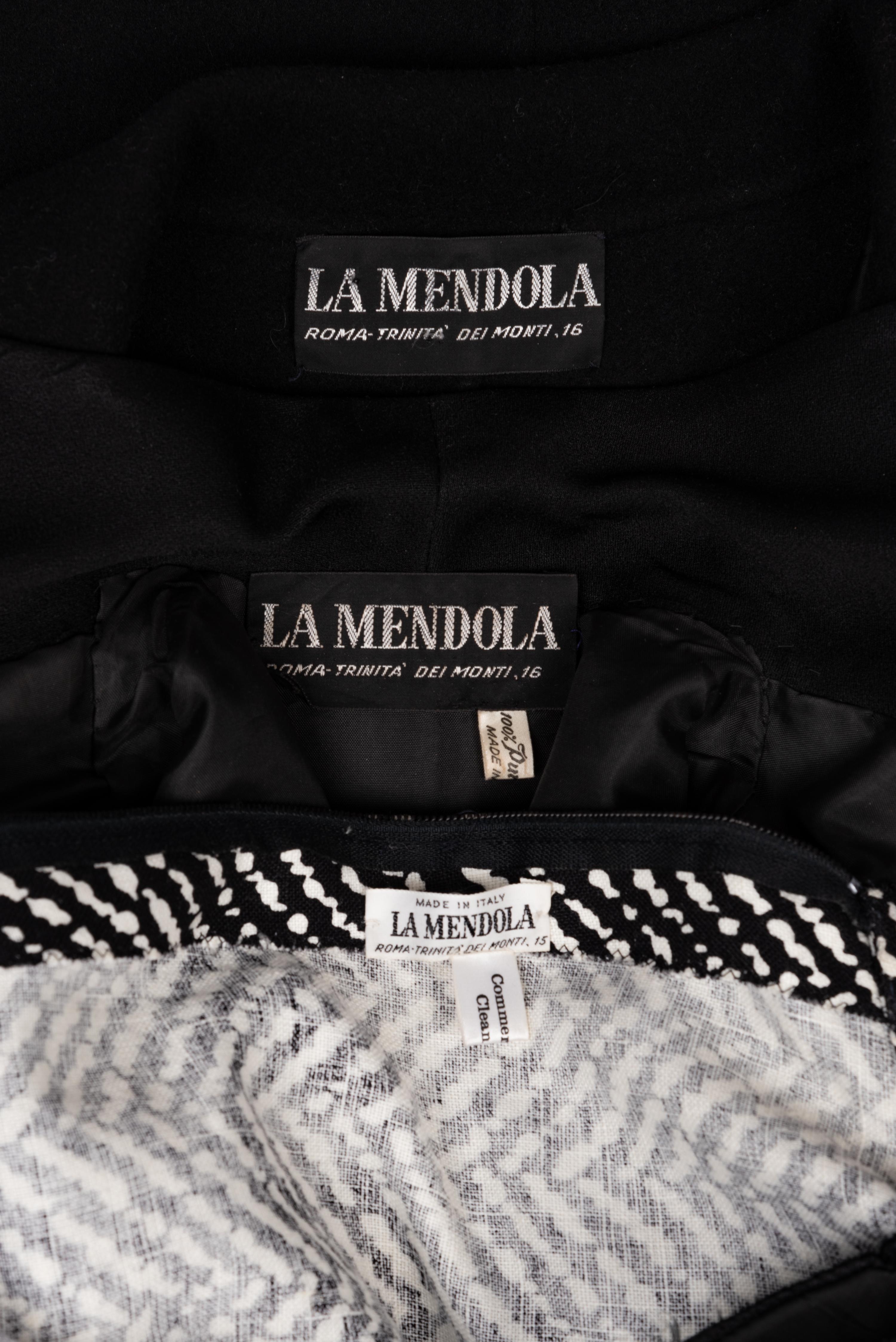 Three La Mendola Garments: Dress, Jacket, Coat, 1980s
