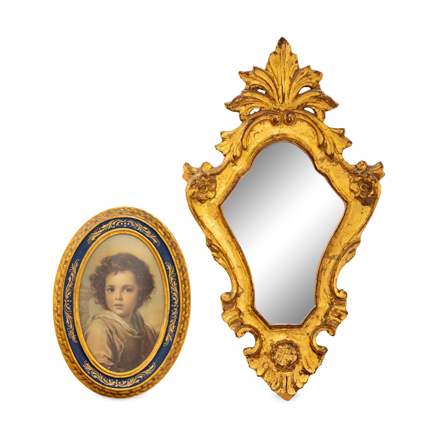 A Venetian Style Giltwood Mirror
