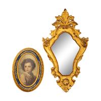 A Venetian Style Giltwood Mirror
