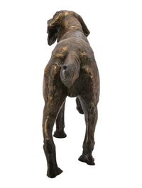 A Patinated Cast Metal Irish Setter