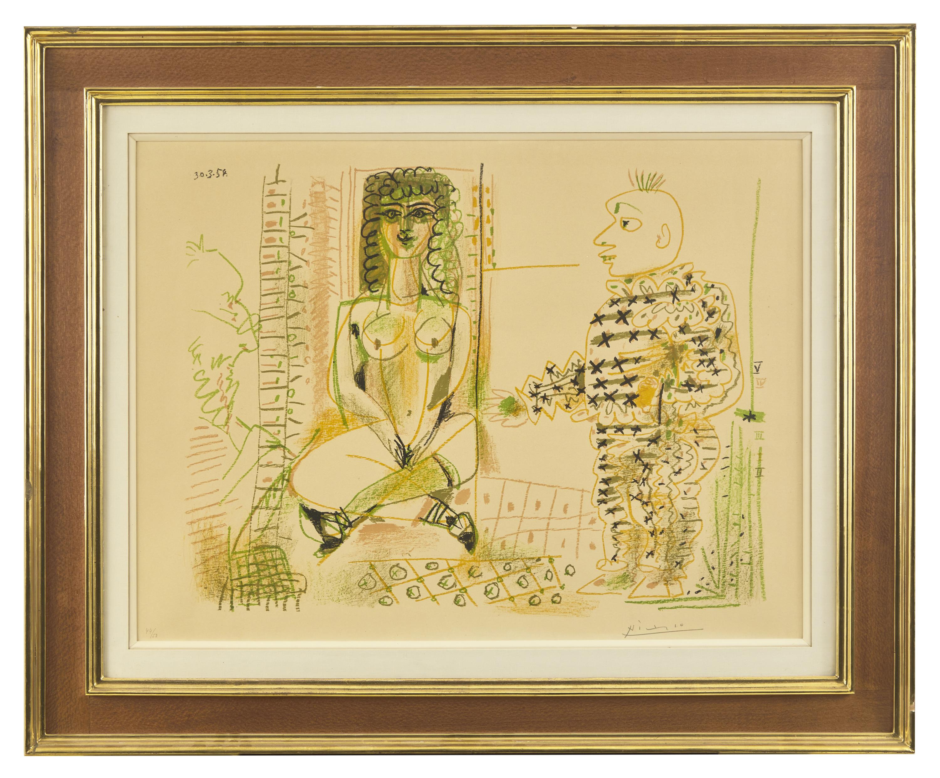 Le Peintre et Son Modèle, 1954