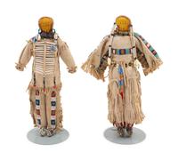 Sioux Beaded Hide Dolls