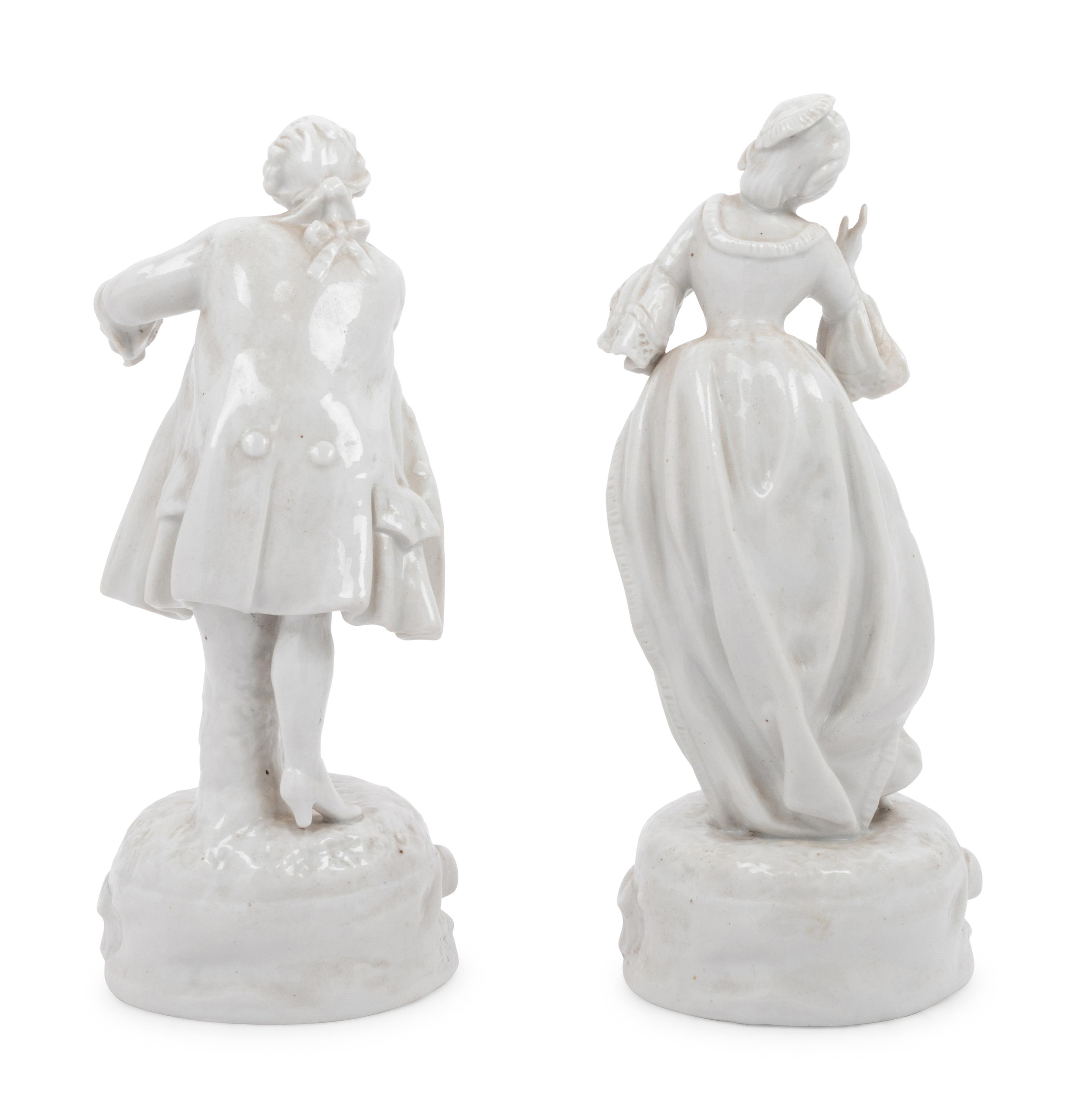 A Pair of French Blanc-de-Chine Hide and Seek Figures