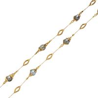 Yvel, Cultured Pearl and Yellow Gold Station Necklace