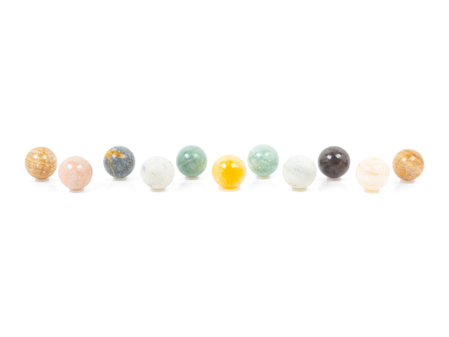 A Collection of Marble Spheres