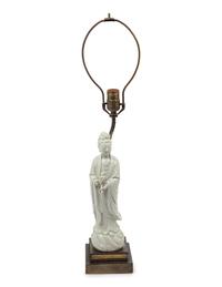 A Chinese Blanc-de-Chine Figure of Guanyin