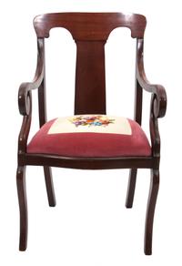 A Victorian Open Armchair Height 35 1/2 inches.