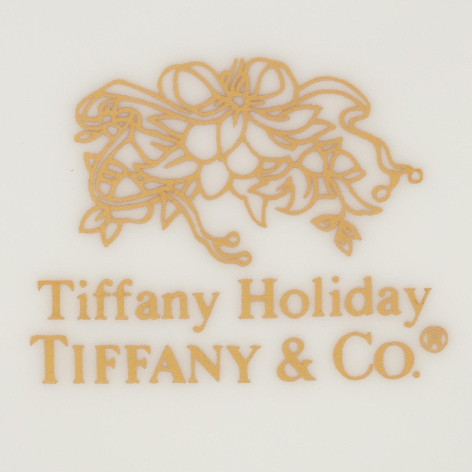 A Tiffany and Co. Tiffany Holiday Porcelain Dinner Service