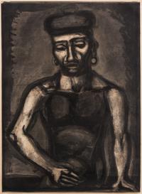 Georges Rouault, (French, 1871-1958), Jean-Francois jamais ne chante alleluia (from Miserere), 1923