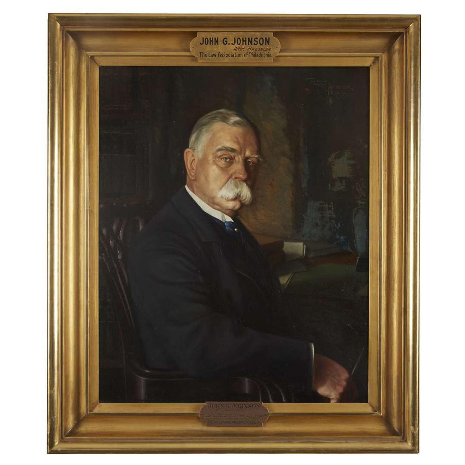 Conrad Frederick Haeseler (1875-1962) Portrait of John Graver Johnson (1841-1917)