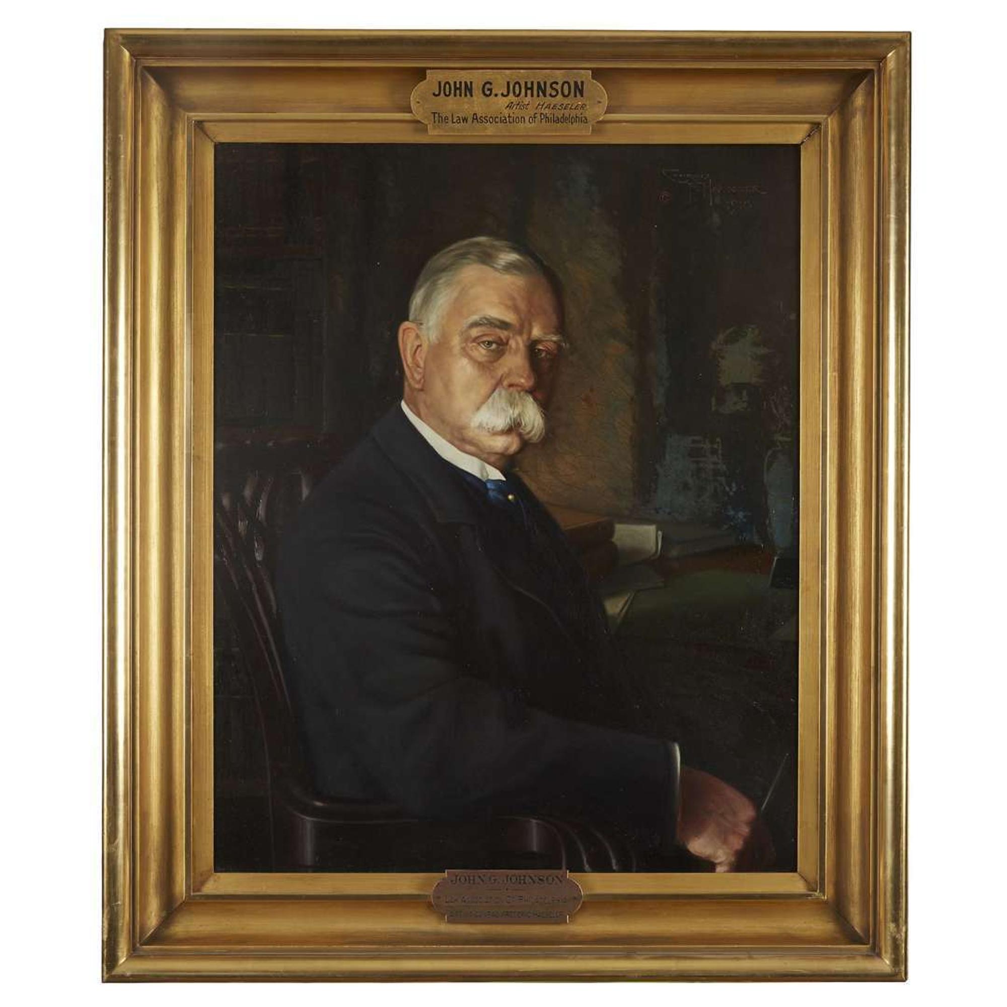 Conrad Frederick Haeseler (1875-1962) Portrait of John Graver Johnson (1841-1917)