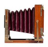 [EARLY PHOTOGRAPHY]. Eastman Dry Plate & Film Co. Interchangeable View camera. Rochester, NY, ca late 1886-1887.