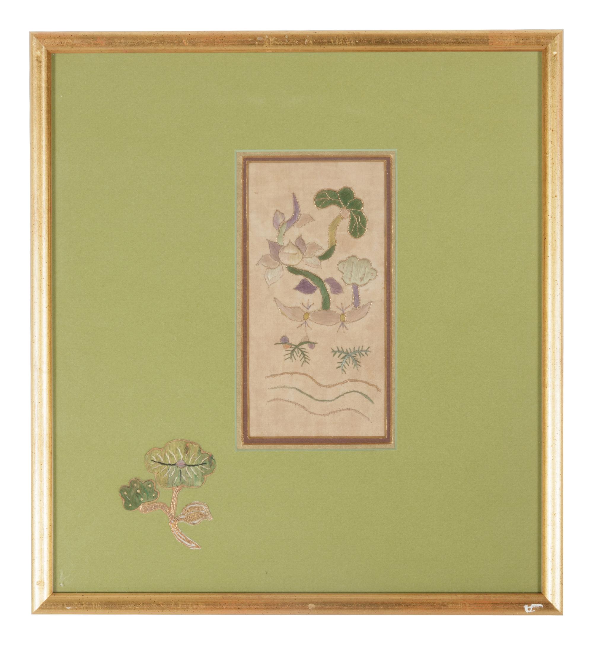 17 Chinese Embroidered Silk Panels