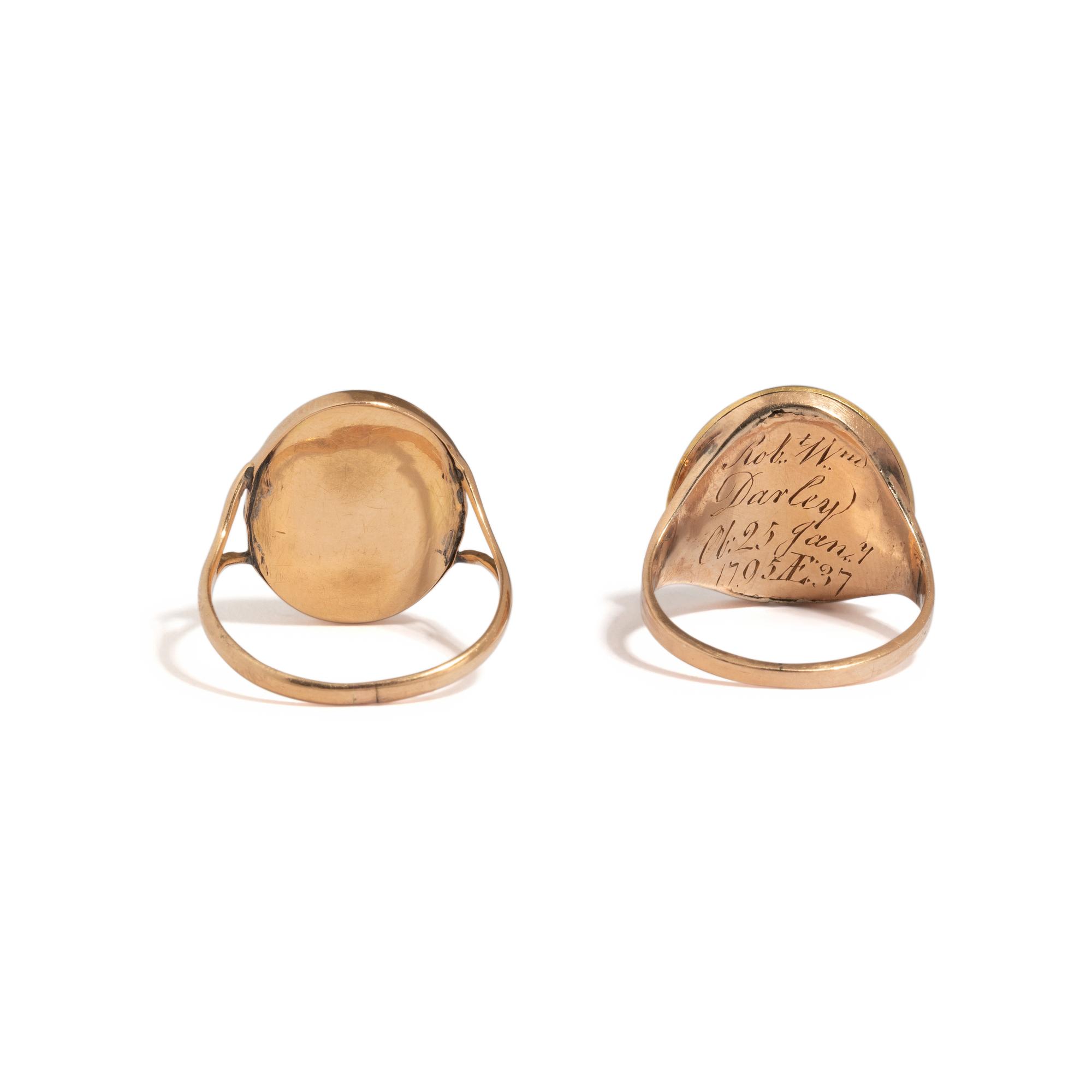 VICTORIAN, COLLECTION OF MOURNING RINGS