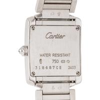 CARTIER, REF. 2403 18K WHITE GOLD 'TANK FRANCAISE' WATCH