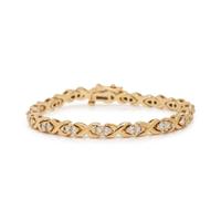 YELLOW GOLD AND DIAMOND BRACELET