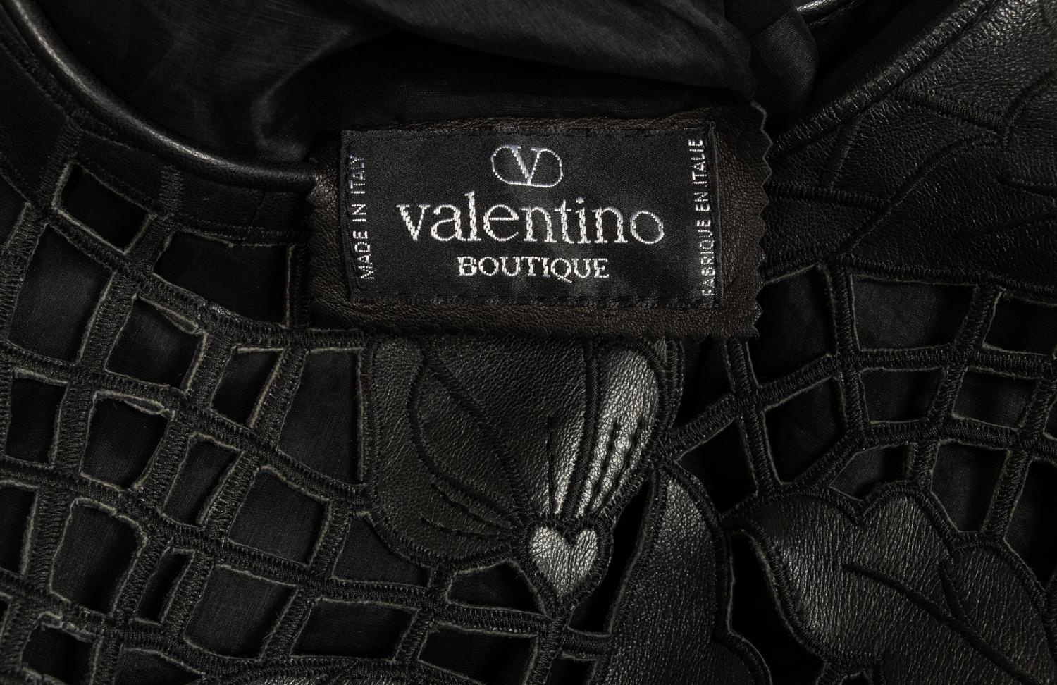 Valentino Leather Top, 1980s