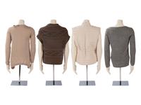 Four Brunello Cucinelli Tops: Three Knits, One Puff Vest, 2000s