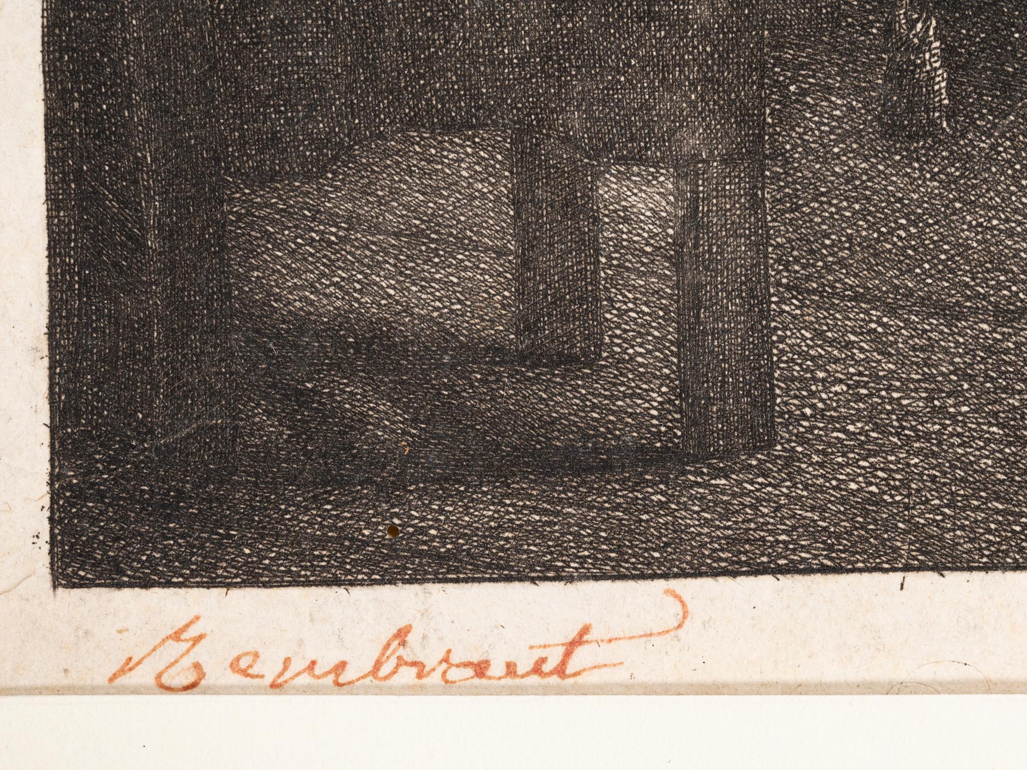 A group of three prints after Rembrandt