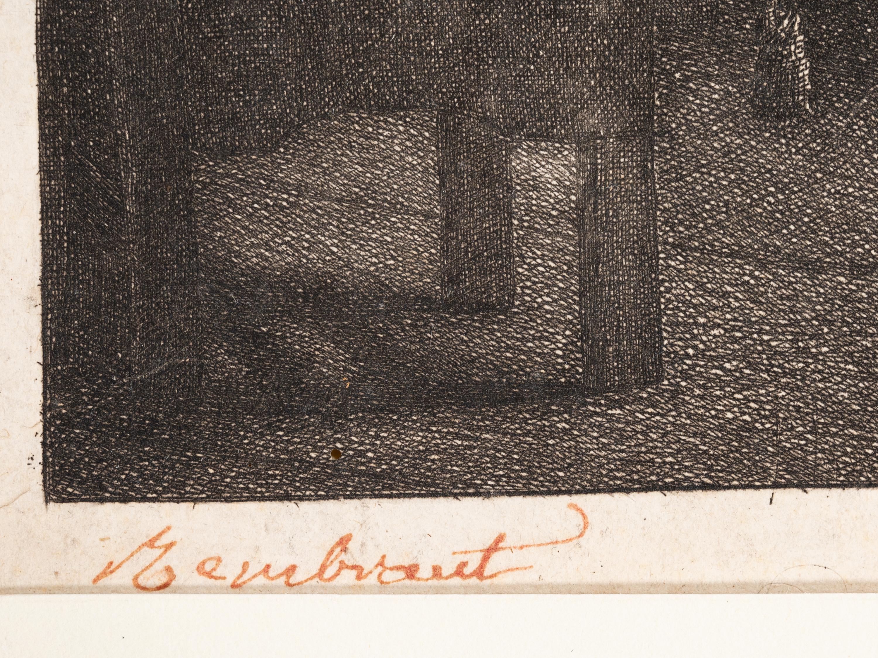 A group of three prints after Rembrandt