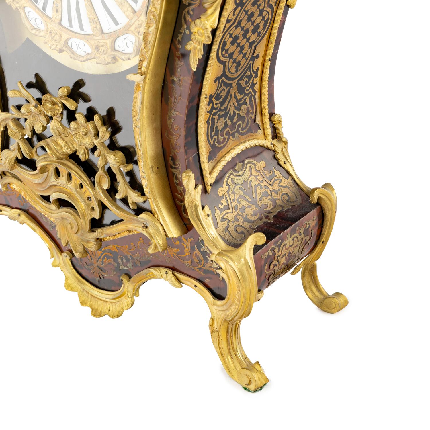 A Napoleon III Gilt Bronze Mounted Boulle Marquetry Bracket Clock