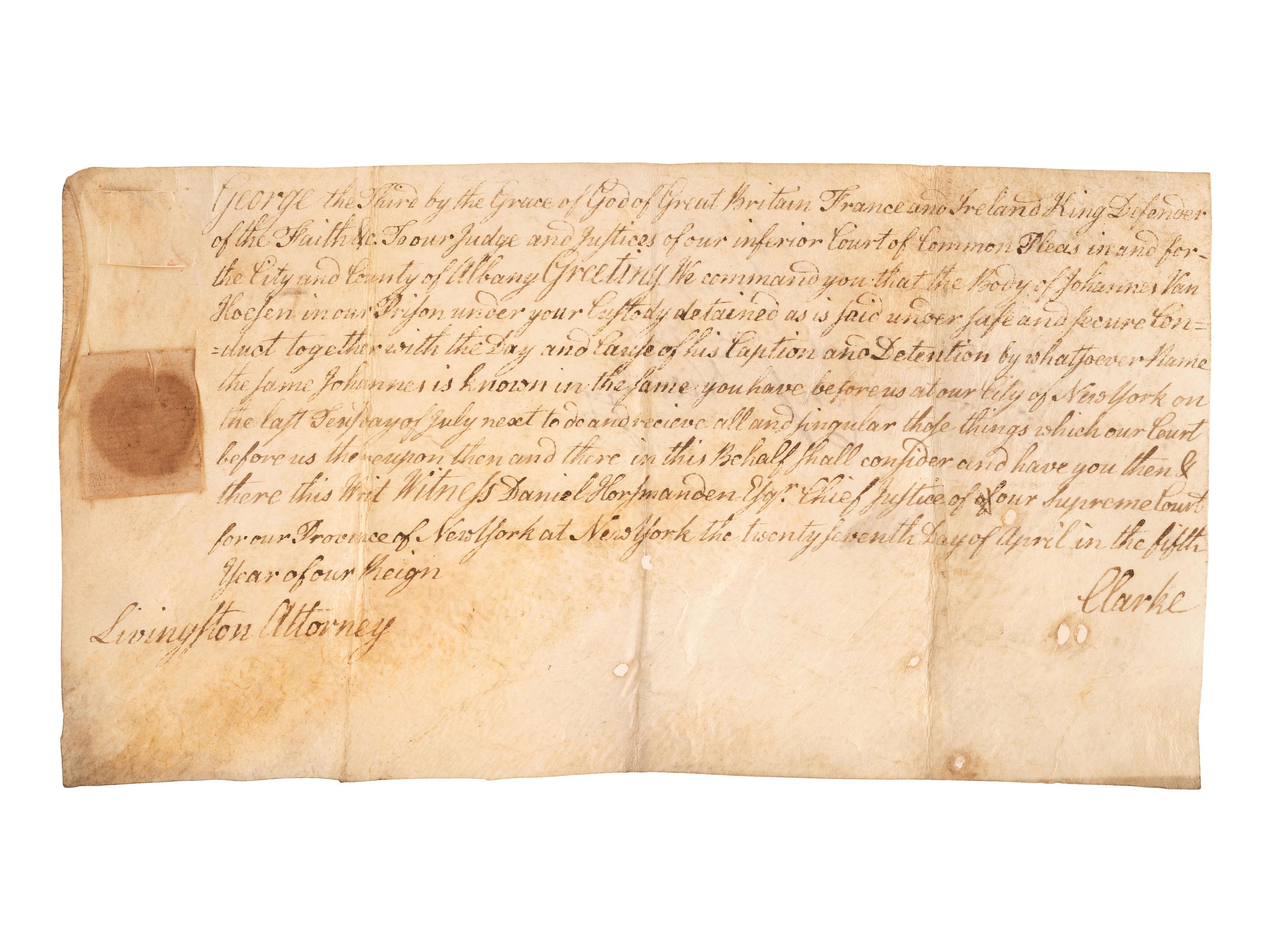 [CONTINENTAL CONGRESS]. A collection of signatures from delegates to the Continental Congress, 1764-1815, comprising: