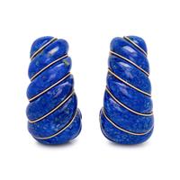 VAN CLEEF & ARPELS, LAPIS LAZULI EARCLIPS