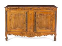 A Louis XV Provincial Walnut Serving Cabinet