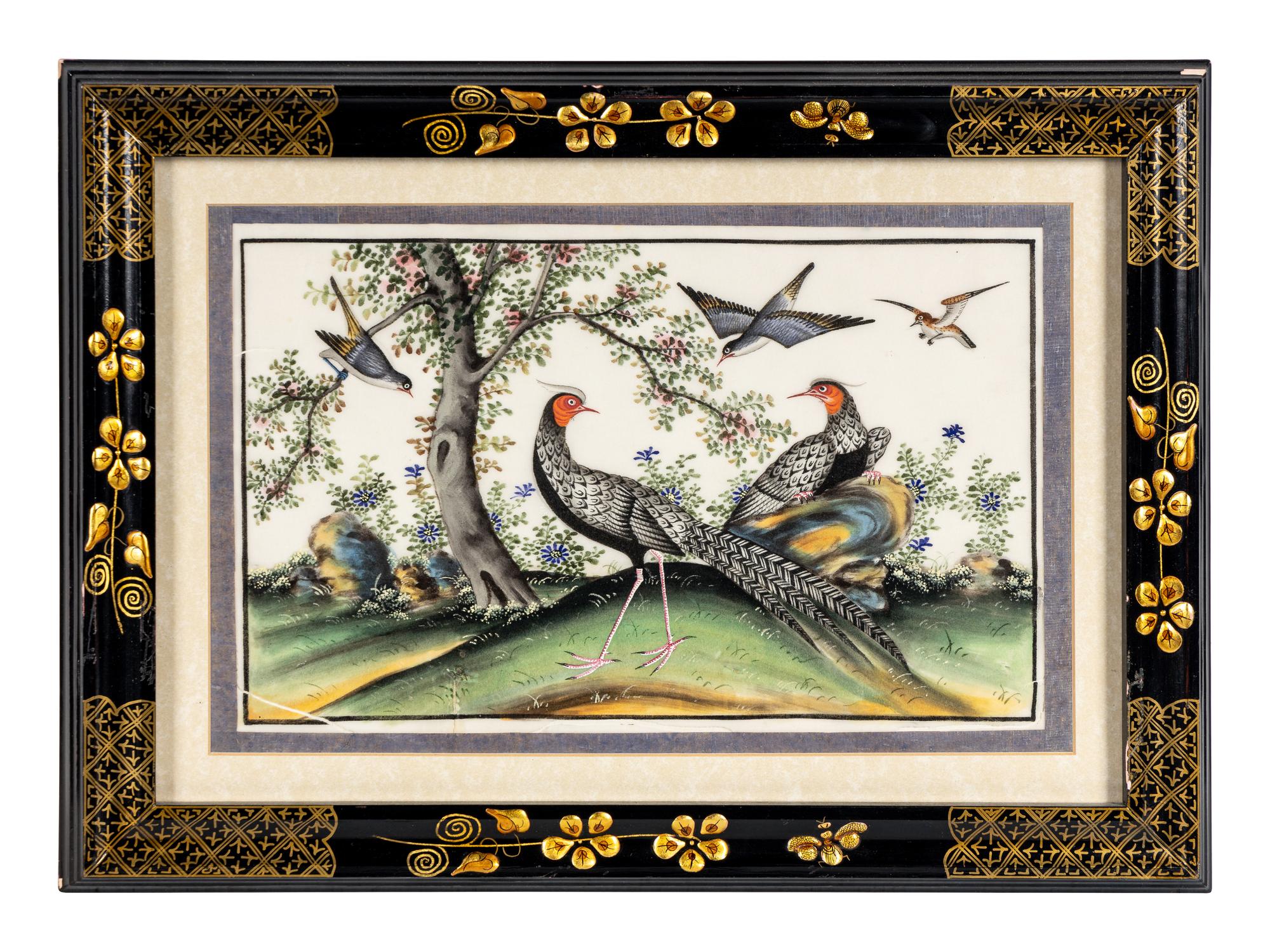 A Group of Six Chinese Export Pith Paintings