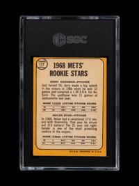 A 1968 Topps Nolan Ryan Rookie Baseball Card No. 177 (SGC 2 GOOD)