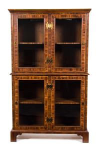 An American Bookcase Cabinet Height 74 x width 44 x depth 16 1/4 inches. — BAKER