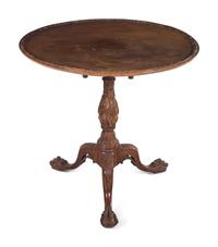 A George I Style Mahogany Tilt-Top Tea Table