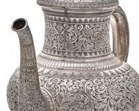 A Five-Piece Sterling Silver Coffee Service in the Persian Taste