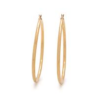 YELLOW GOLD HOOP EARRINGS