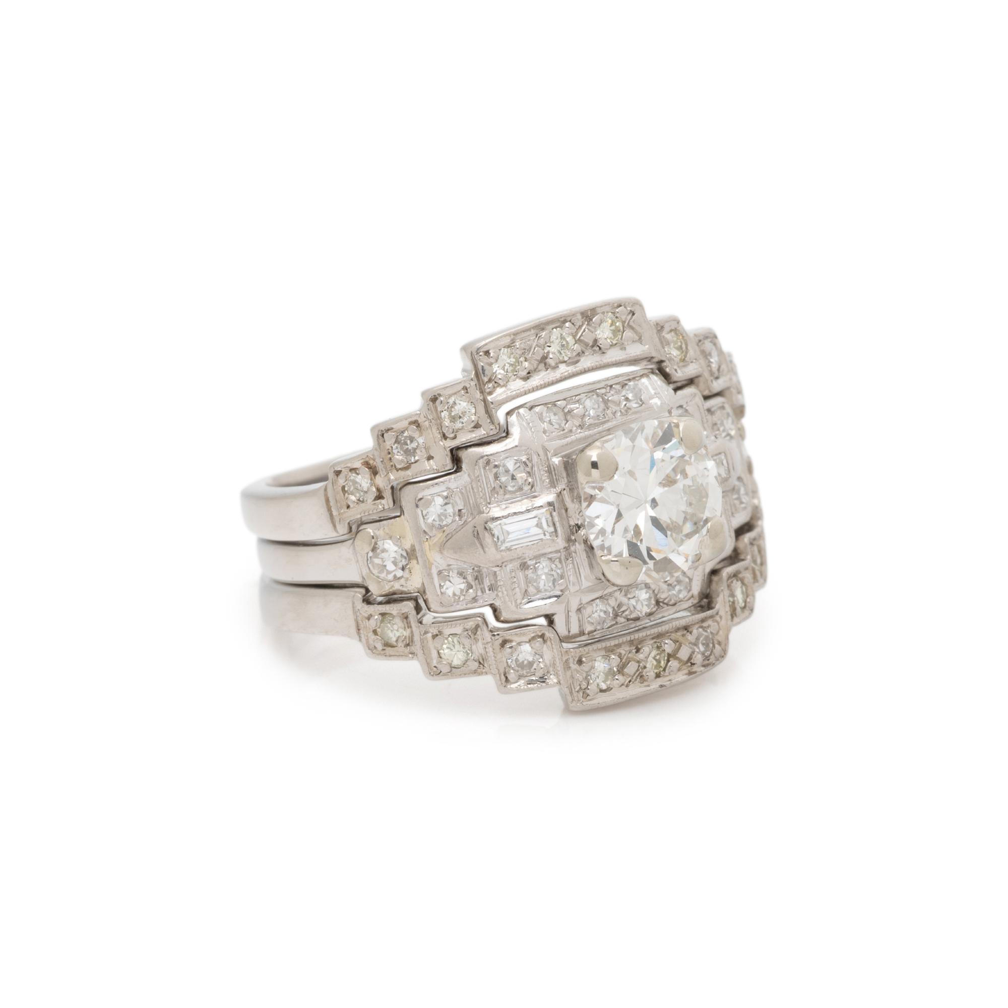 PLATINUM AND DIAMOND RING