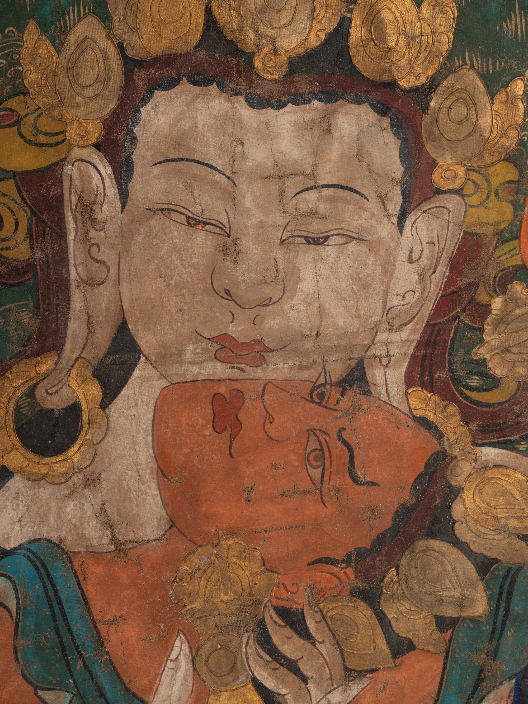 A Massive Tibetan Thangka