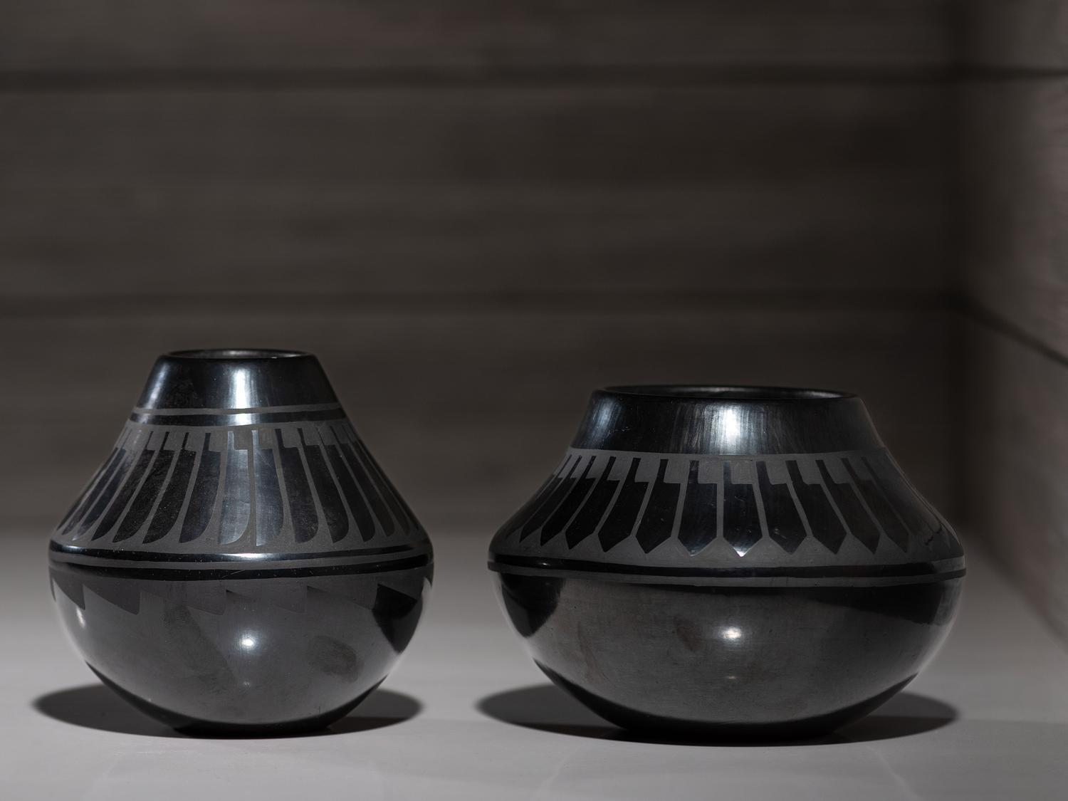 Blackware Pottery Jars