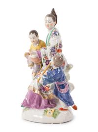 A Meissen Porcelain Chinoiserie Group