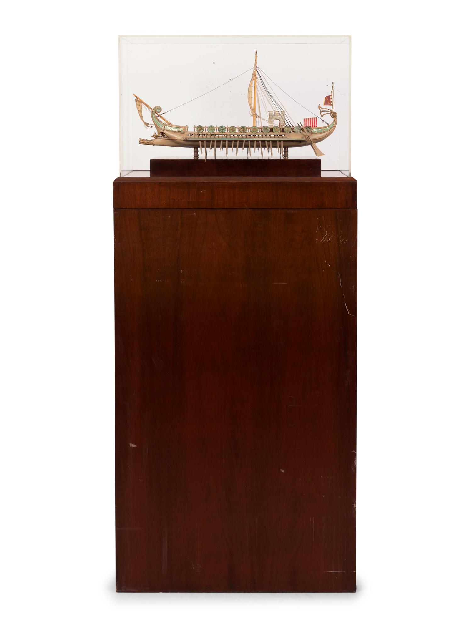 A Cased Model of a Roman Bireme