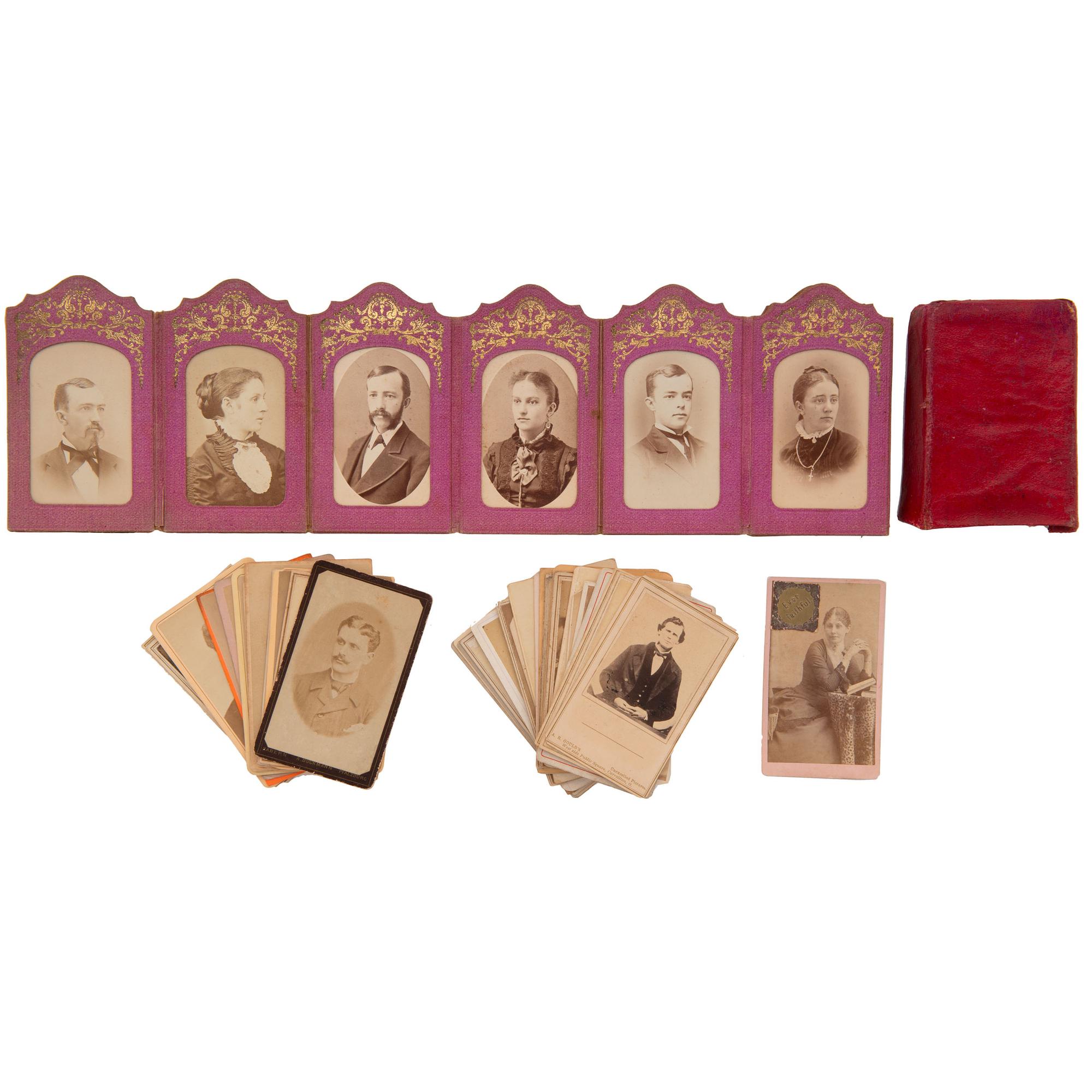 [EARLY PHOTOGRAPHY]. A group of 286 CDVs representing a wide variety of American and European imprints, comprising: