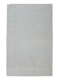 [CIVIL WAR]. Letter from one of the first CSA regiments raised, 1st SC "Orr's Rifles." 1862.