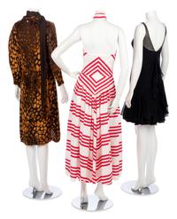 Three Dresses; One Malcolm Starr, One R. Costa, One Trigere, 1960-80s