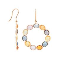 MULTICOLOR SAPPHIRE EARRINGS